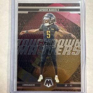 🏧2025 Panini Mosaic Jayden Daniels Touchdown Masters Yellow Mosaic